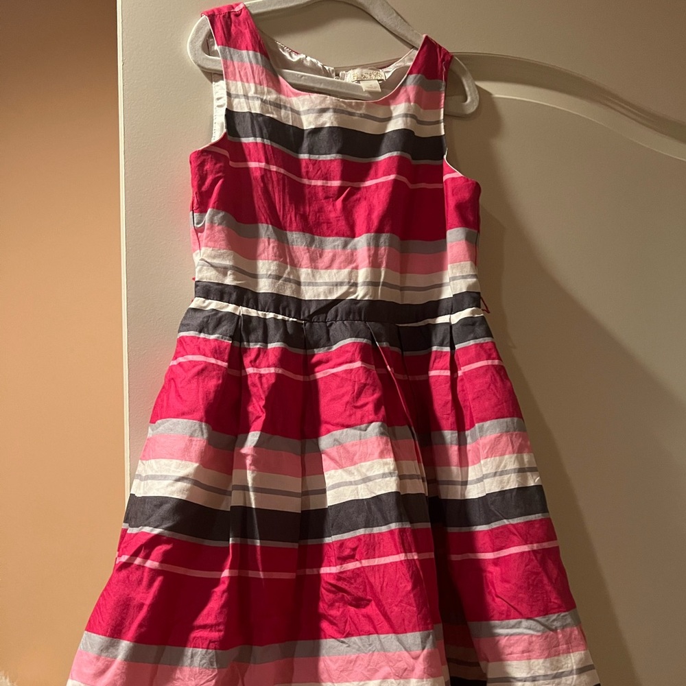 Adorable striped girls dress size 8